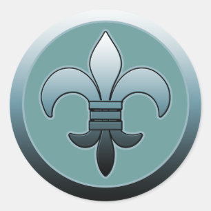 Round Lilie Stickers SOFT BLUE