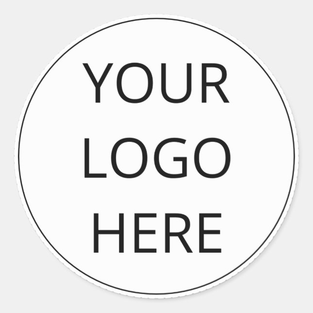 Round-Logo-Aufkleber Runder Aufkleber (Vorderseite)