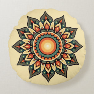 Round Mandala Rundes Kissen