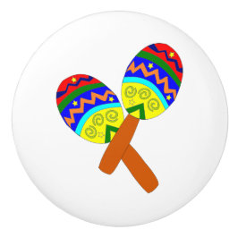 Round Maraca Drawer Pull Keramikknauf