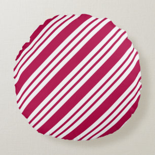 Round Peppermint Weihnachts Candy Holiday Kissen