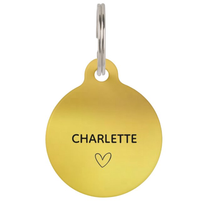 Round-Pet-Tag Haustiermarke (Vorderseite)