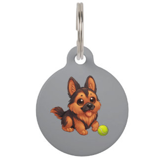 Round Pet Tag Haustiermarke