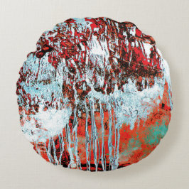 Round Pillow – Corrosion Pulse Rundes Kissen