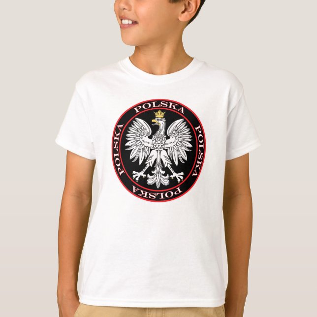 Round Polska Eagle T-Shirt (Vorderseite)