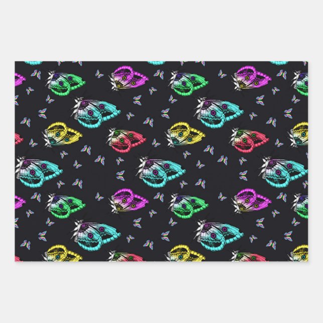 Round Pouf Geschenkpapier Set (Vorderseite)