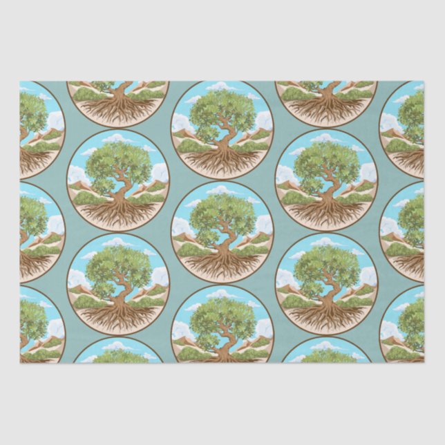 Round Pouf Seidenpapier (Vorderseite)