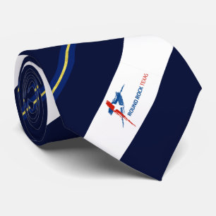 Round Rock (Texas) Stadtflagge Neck Tie Krawatte