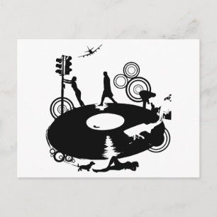 Round & Round Postkarte