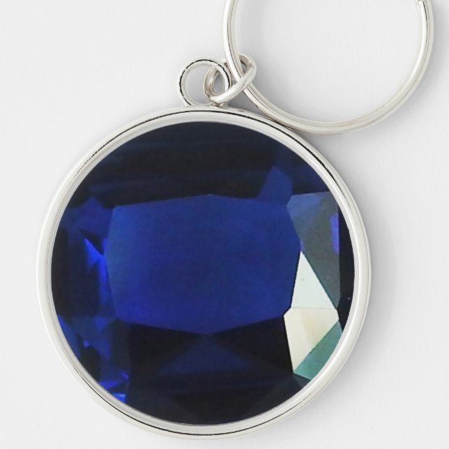 Round Sapphire Schlüsselanhänger (Vorne)