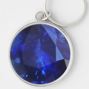 Round Sapphire Schlüsselanhänger