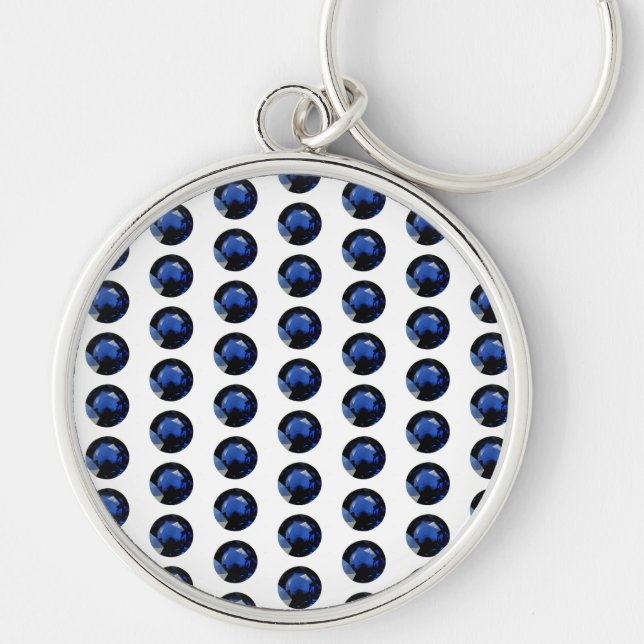 Round Sapphire Schlüsselanhänger (Vorne)