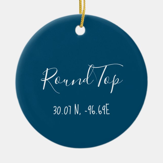 Round Top Texas Ornament (Vorne)