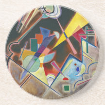 ROUND UNTERSETZER - "Tiefes Braun" - Kandinsky