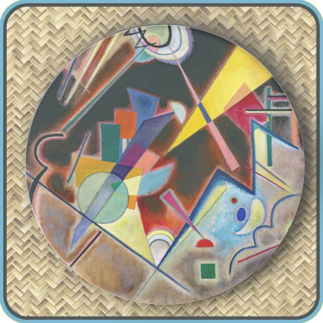 ROUND UNTERSETZER - "Tiefes Braun" - Kandinsky (Von Creator hochgeladen)