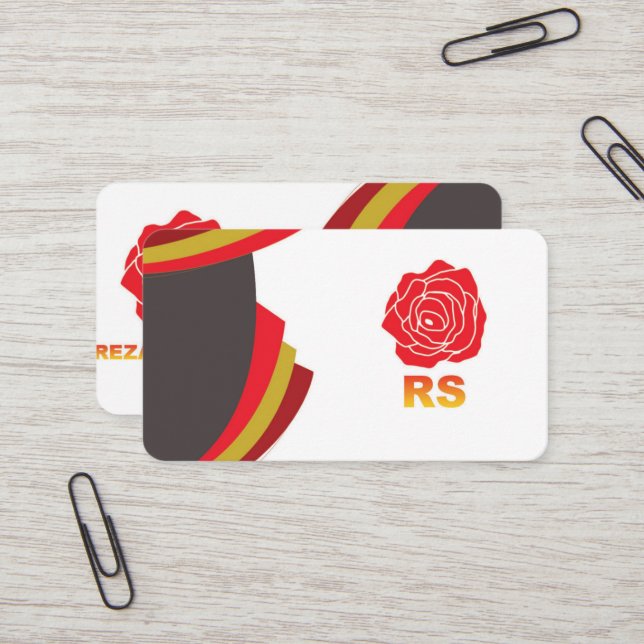 Round-Visitenkarte Visitenkarte (Vorderseite/Rückseite Beispiel)