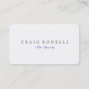Rounded Corner Anspruchsvolle Script Business Card Visitenkarte