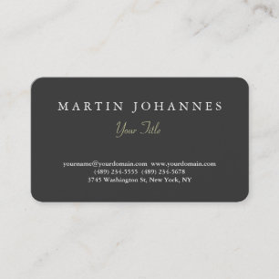 Rounded Corner Elegante Schlichte Artist Business  Visitenkarte