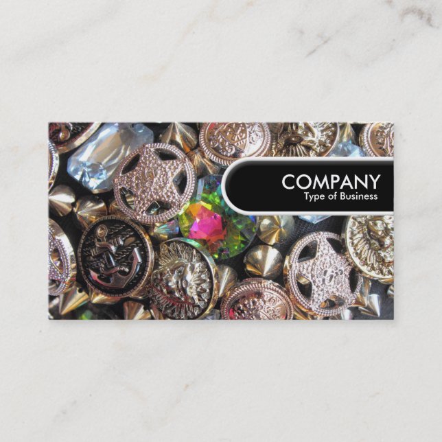 Rounded Edge-Tag - Flohmarktblende Visitenkarte (Vorderseite)