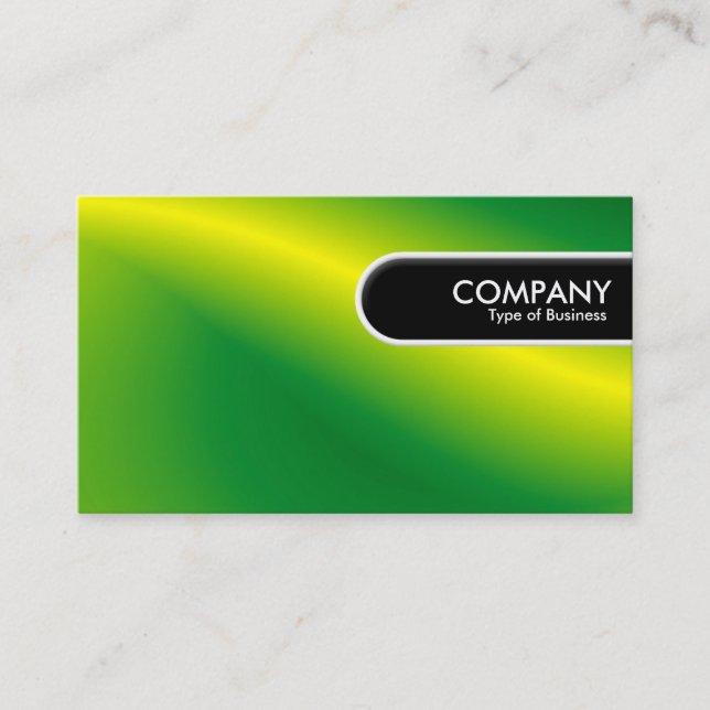 Rounded Edge Tag - Green Wave (Vorderseite)