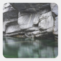 Rounded Rock Cliff by Verzasca River