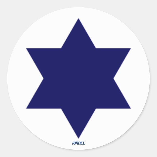 Roundel-Aufkleber der israelischen Luftwaffe Runder Aufkleber (Vorderseite)