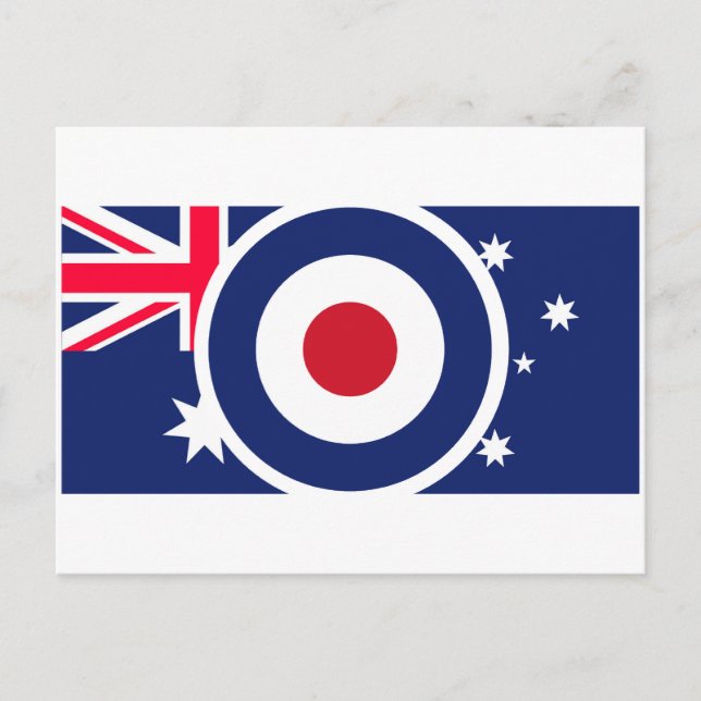 Roundel Australia Target Scooter Style Postkarte (Vorderseite)
