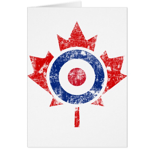 Roundel Canada Curling Hockey Target Grunge Ice (Vorne)