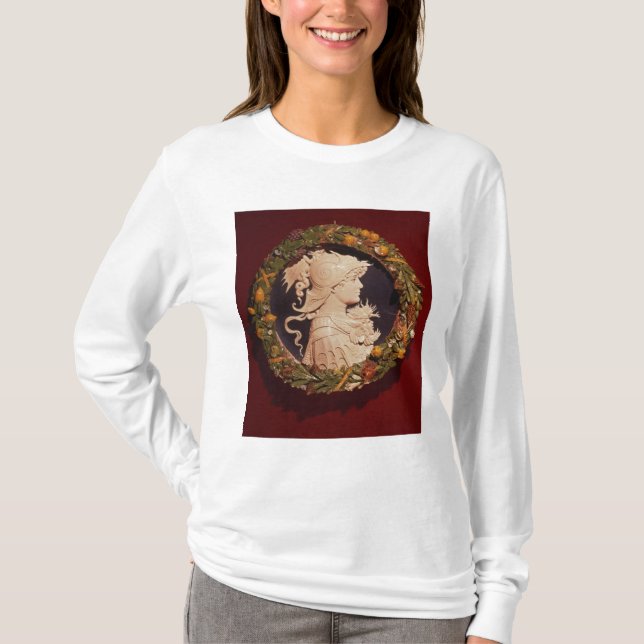 Roundel, das ein Profilporträt trägt T-Shirt (Vorderseite)