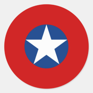 Roundel de Chile Runder Aufkleber