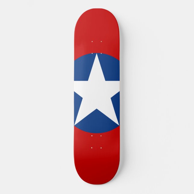 Roundel de Chile Skateboard (Vorderseite)
