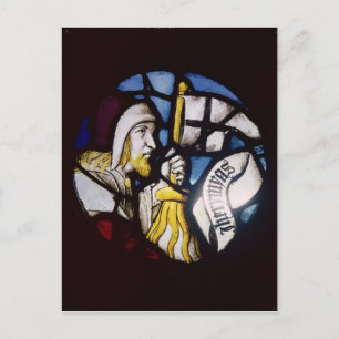 Roundel des Propheten Jeremiah, 15. Jahrhundert Postkarte