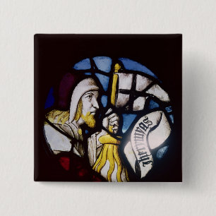 Roundel des Prophets Jeremias, 15. Jahrhundert Button