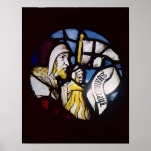 Roundel des Prophets Jeremias, 15. Jahrhundert Poster