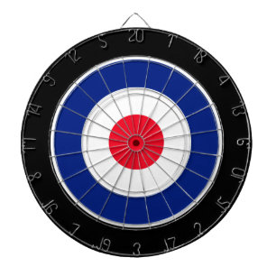 Roundel Graphic on Black Dartscheibe