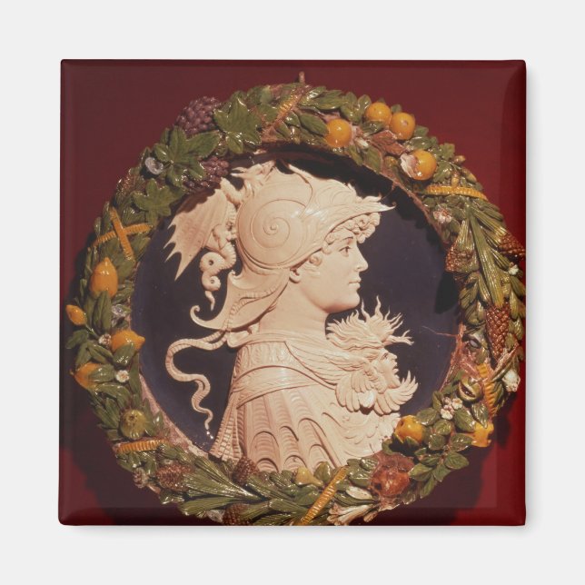 Roundel mit einem Profilporträt Magnet (Vorne)