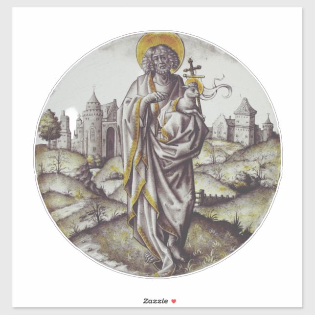 Roundel mit Saint John The Baptist Aufkleber (Blatt)