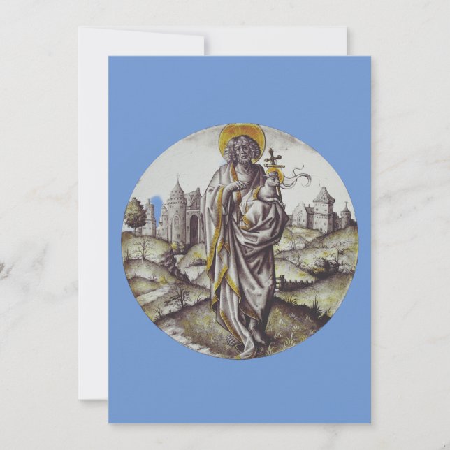 Roundel mit Saint John The Baptist Einladung (Vorderseite)