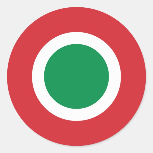 Roundel Runder Aufkleber (Vorderseite)
