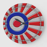 Roundel Sunburst Design Carbon Fibre Style Dekorat