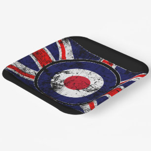 Roundel Target Mod UK Ziel Union Jack Pappteller