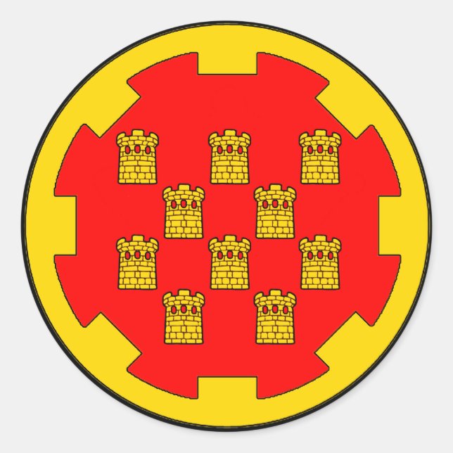 Roundel von Greater Manchester Runder Aufkleber (Vorderseite)