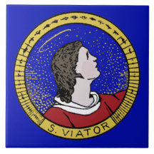 Roundel von St Viator von Lyon, Katechist (LD 01)