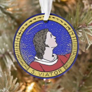 Roundel von St Viator von Lyon, Katechist (LD 01) Ornament