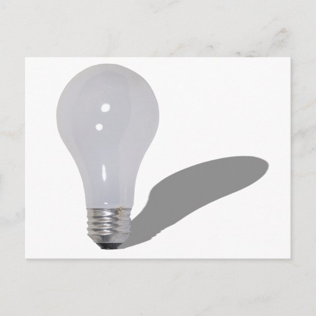 RoundLightbulb062210Schatten Postkarte (Vorderseite)