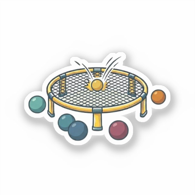 Roundnet Aufkleber (Vorderseite)