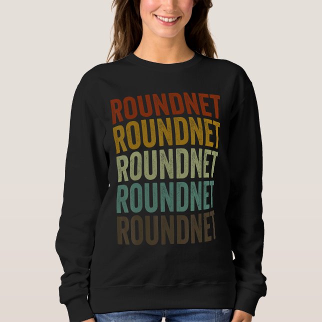Roundnet Sports Retro Sweatshirt (Vorderseite)