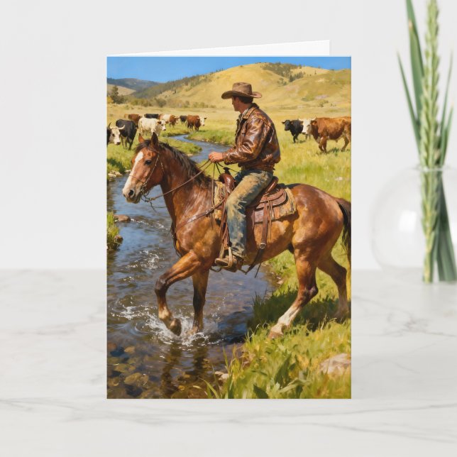 Roundup Geburtstag Karte (Vorderseite)