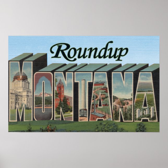 Roundup, Montana Poster (Vorne)