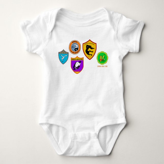 Roupa de bebê com desenho de de Capoeira  Baby Strampler (Vorderseite)